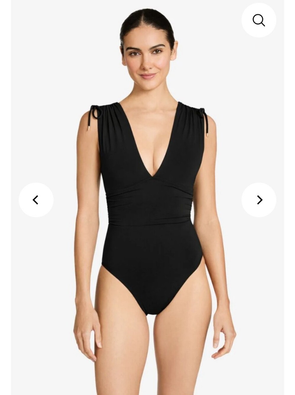 Robin Piccone Aubrey V Plunge 1 Piece Swimsuit Size 10 NWOT